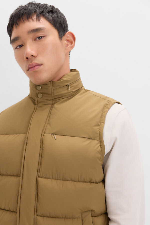 Cortefiel Colete combinado Verde