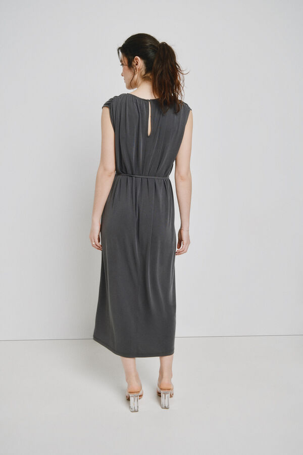 Vero Moda Vestido 7/8 sem mangas Cinzento