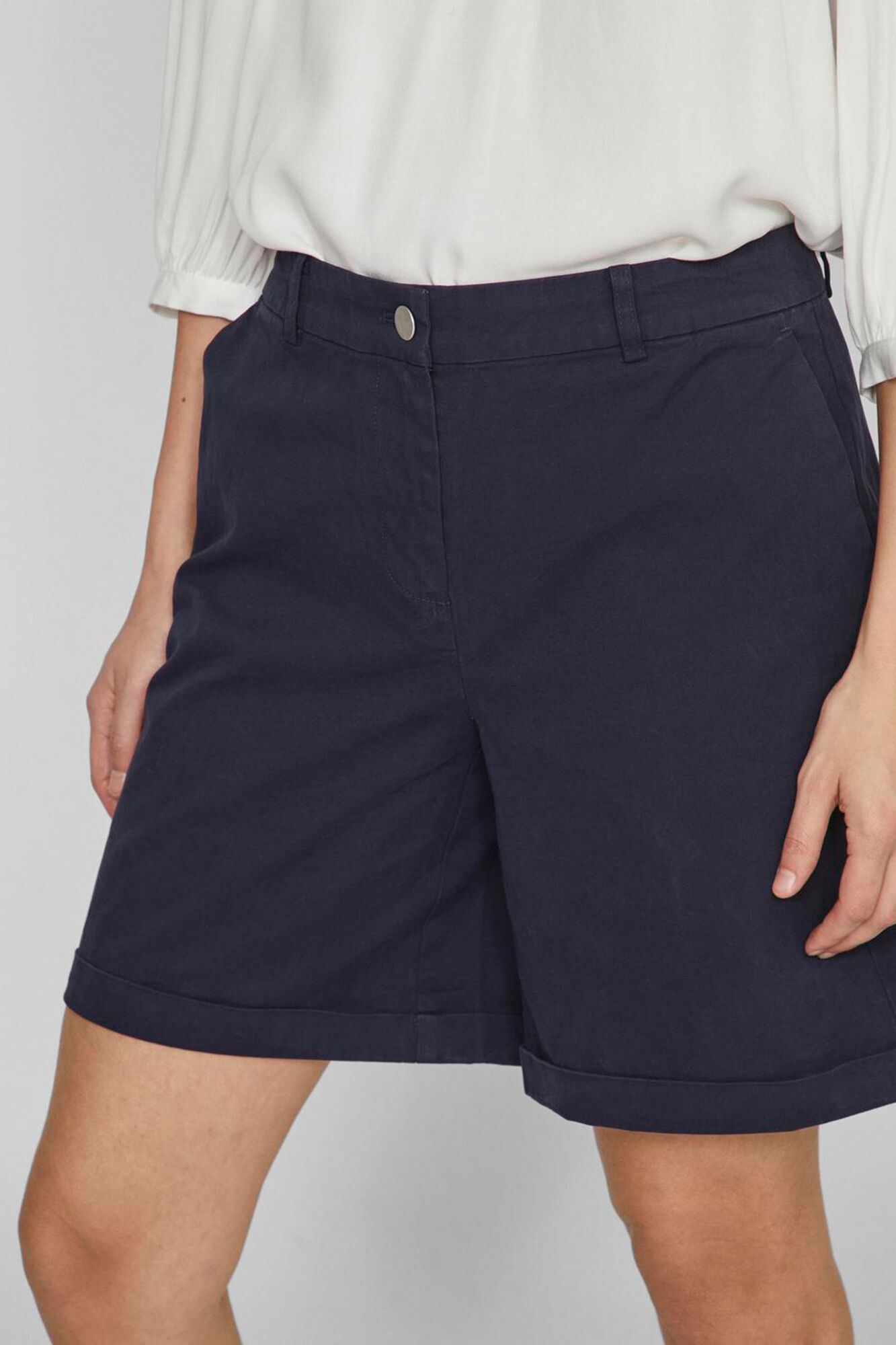 Vila Pantal&oacute;n corto de tiro alto tipo chino