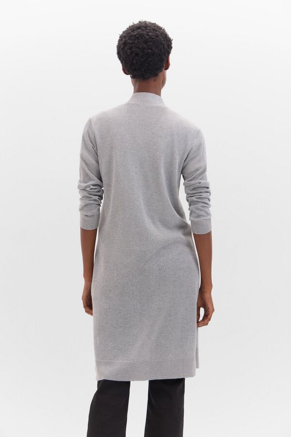 Cortefiel Chaqueta punto metalizado Gris