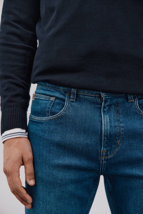 Cortefiel Jeans straight fit Azul