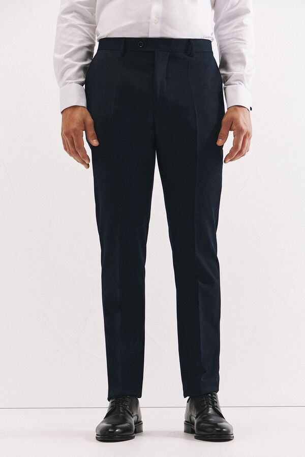 Cortefiel Cal&ccedil;as marinhas slim fit Azul