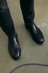 OOTO Bota chelsea piel Negro