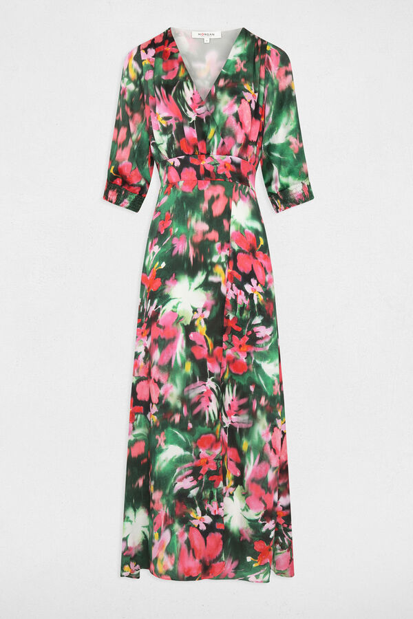 Morgan Vestido comprido estampado floral Multicolorido