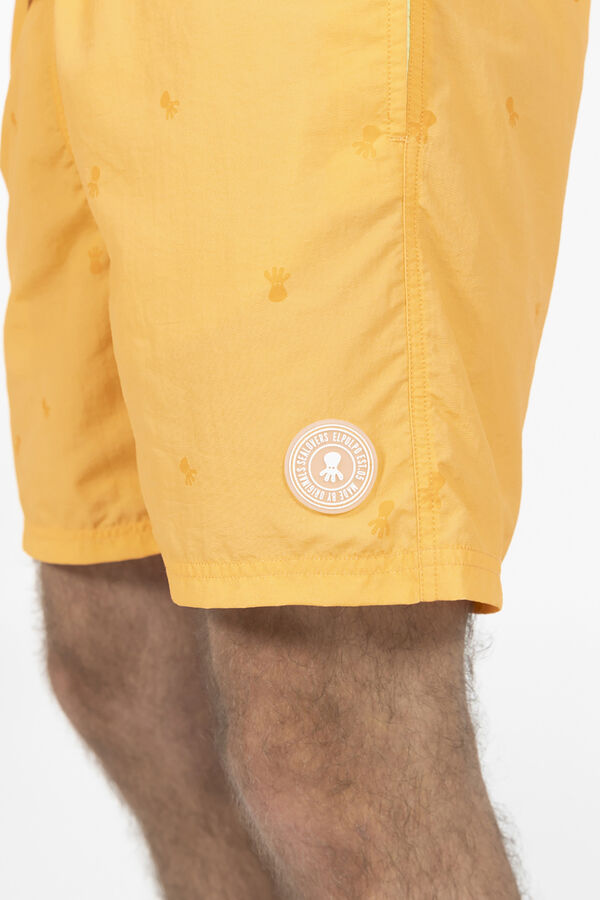 elPulpo Ba&ntilde;ador lavado estampado new all over Naranja