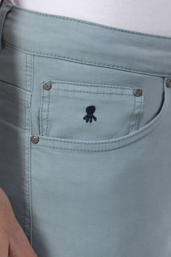 elPulpo Cal&ccedil;a com 5 bolsos Verde