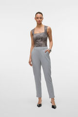 Vero Moda Cal&ccedil;as compridas de vestir Cinzento