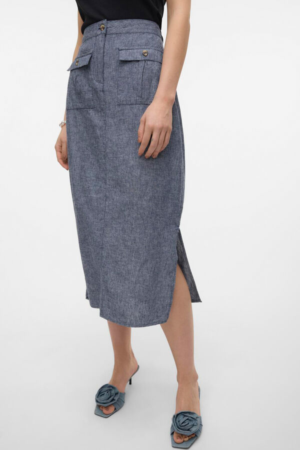 Vero Moda Saia 7/8  Azul