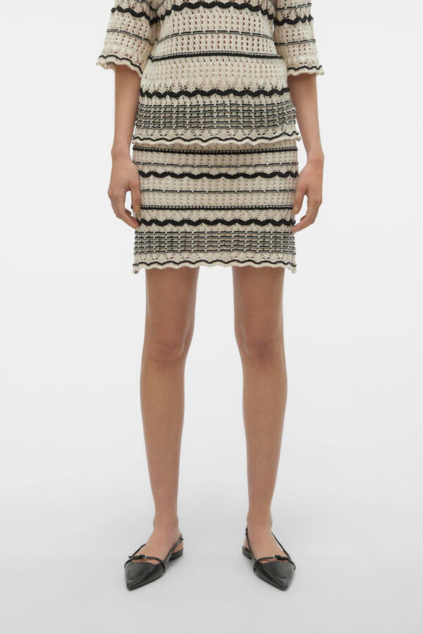 Vero Moda Saia curta de malha Cinzento