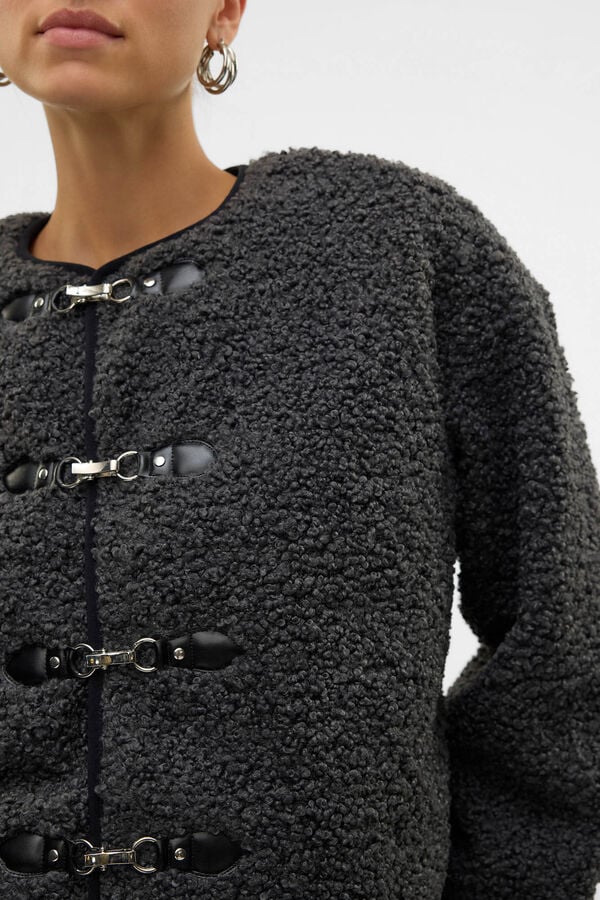 Vero Moda Casaco l&atilde;  Cinzento