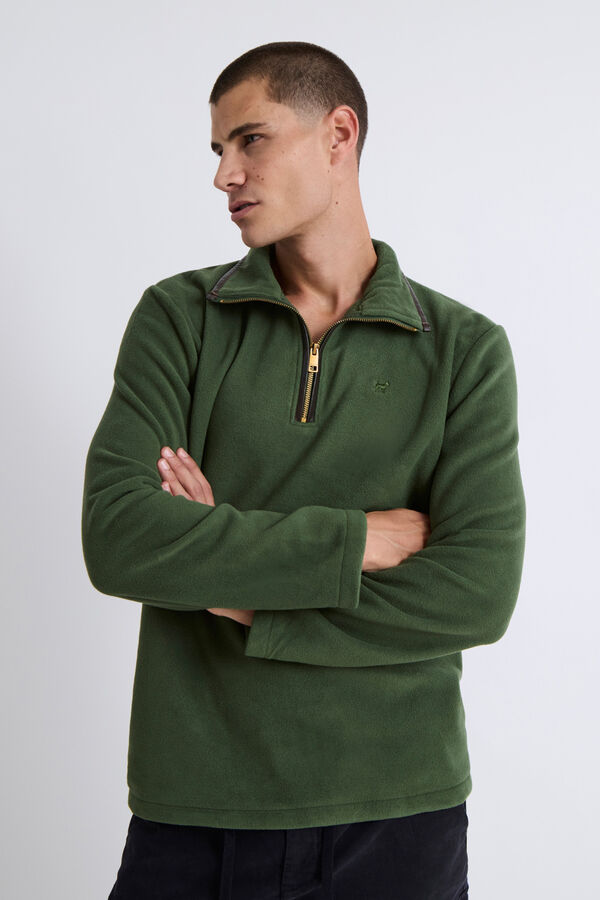 Williot Jersey Polar Media Cremallera Kaki