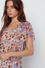 Slowlove Blusa estampada folho Multicolorido