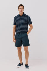 Cortefiel Bermuda chino ligero ajustable Azul marino