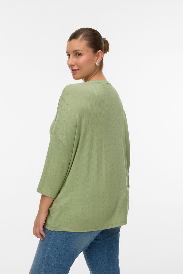 Vero Moda Curve Camiseta manga larga talla grande Verde