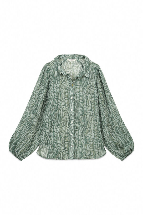 Slowlove Camisa estampada Verde