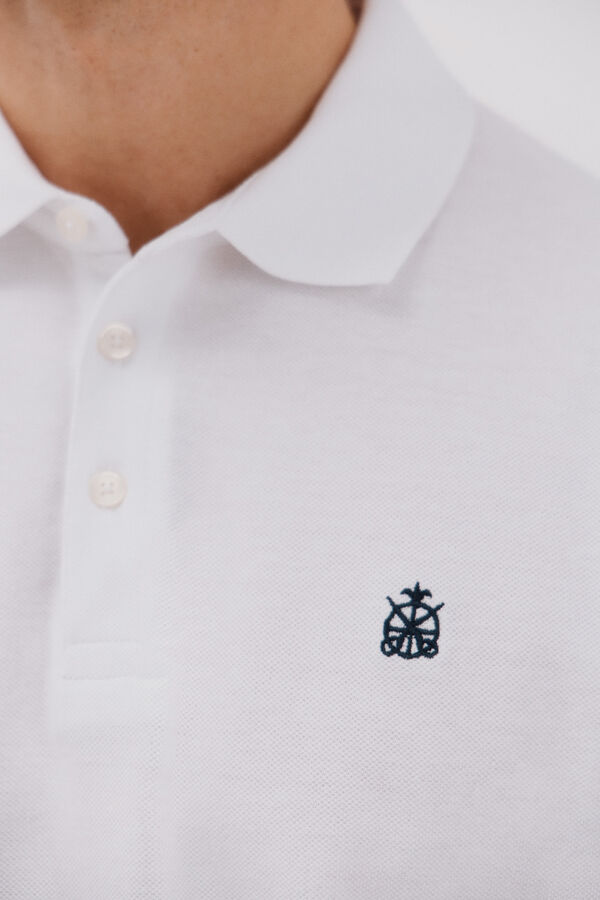 Cortefiel Polo piqu&eacute; Blanco