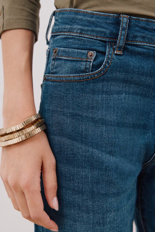 Cortefiel Jeans Mom Azul