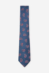 Cortefiel Gravata seda natural Azul