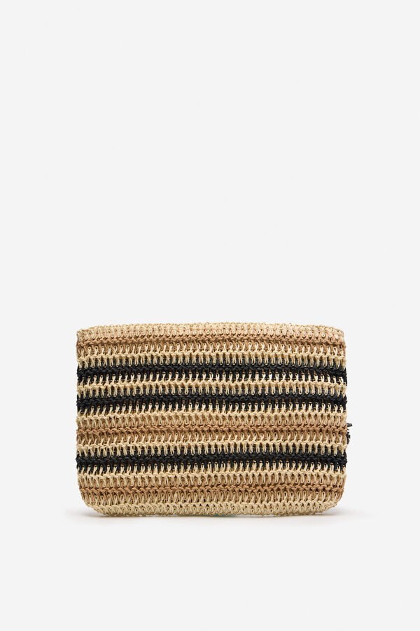 Cortefiel Cartera de rafia Multicolor