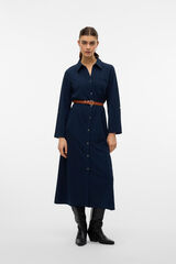 Vero Moda Vestido camisa midii Azul