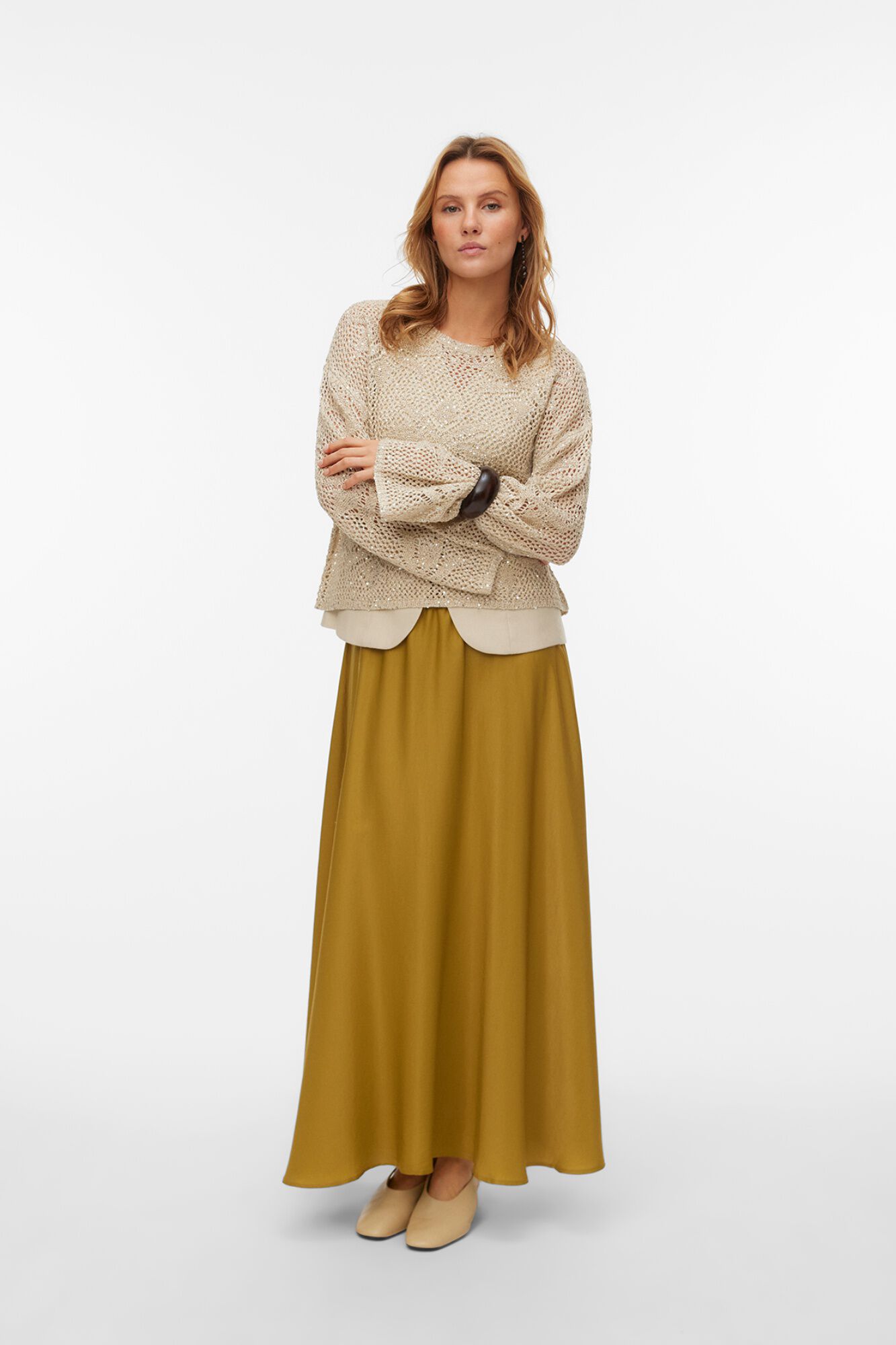 Vero Moda Camisola de crochet com l&uacute;rex