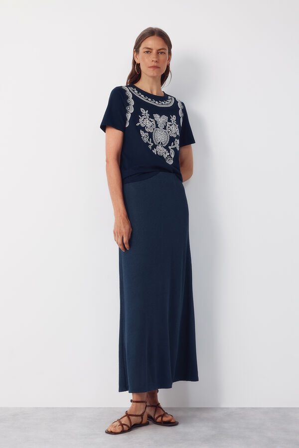 Cortefiel T-shirt estampada Azul