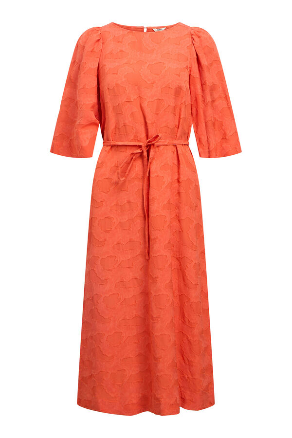 Object Vestido midi estructura Naranja