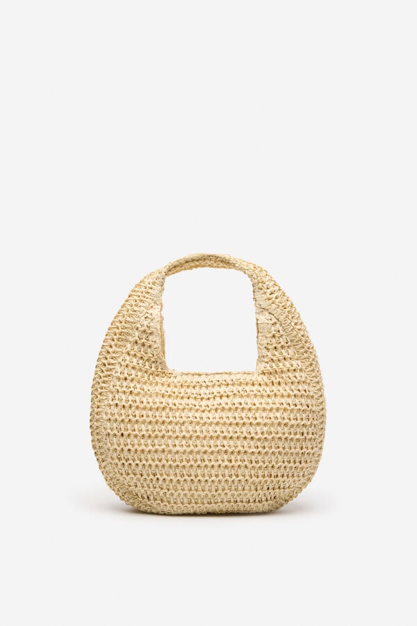 Cortefiel mini bolsa hobo tran&ccedil;ada Castanho