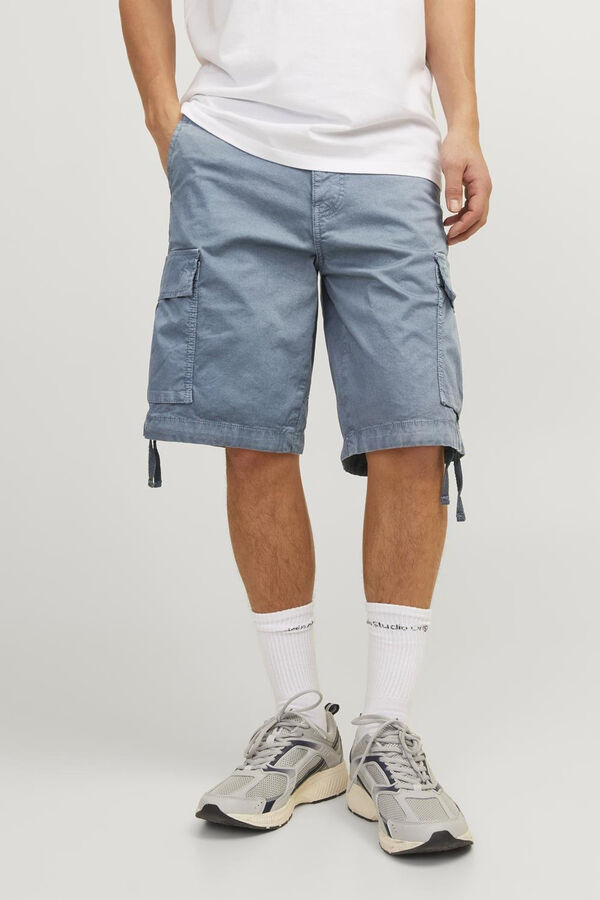 Jack & Jones Cal&ccedil;as curtas cargo Cinzento