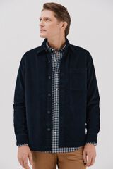 Cortefiel Sobrecamisa bombazina Azul