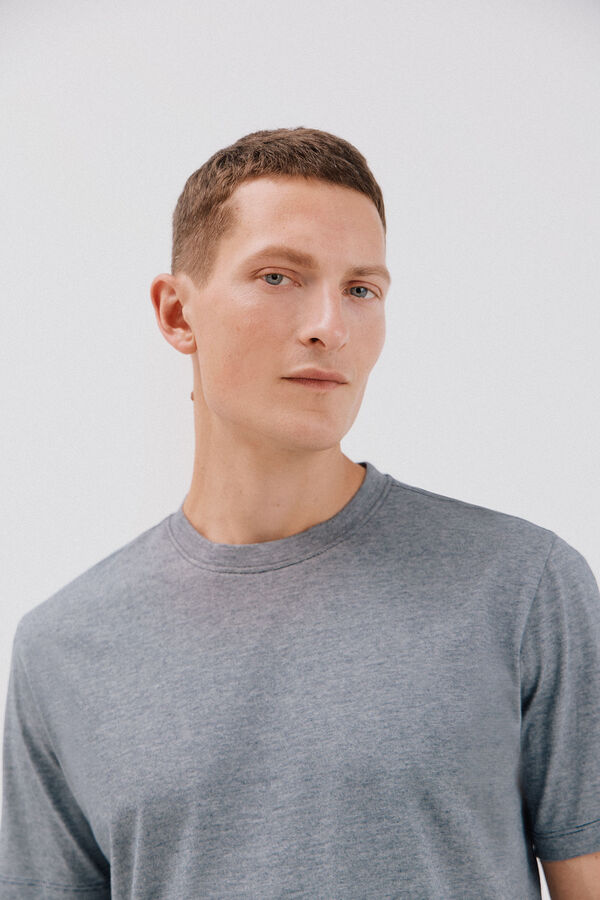 Cortefiel Camiseta liso falsa Azul