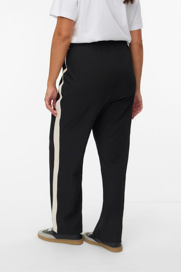Vero Moda Curve Pantal&oacute;n cintura el&aacute;stica talla grande Negro