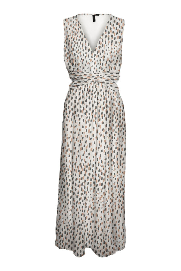 Vero Moda Vestido cut out cintura Gris