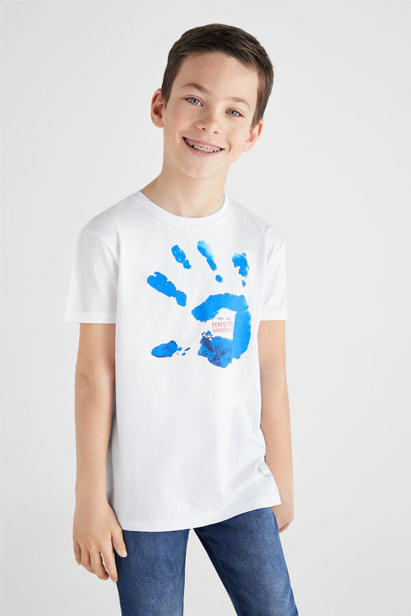 Cortefiel Camiseta niño Perfectos Imperfectos Blanco
