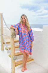 Jaase Vestido curto Adela Multicolorido