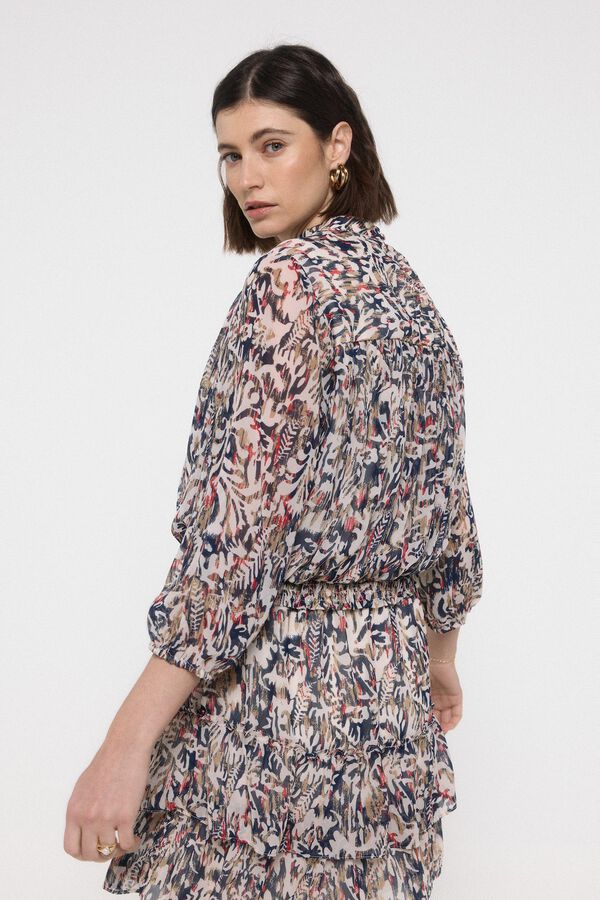 Vero Moda Top estampado de manga comprida Branco