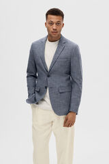 Selected Blazer Slim Fit confecionado com materiais reciclados Azul