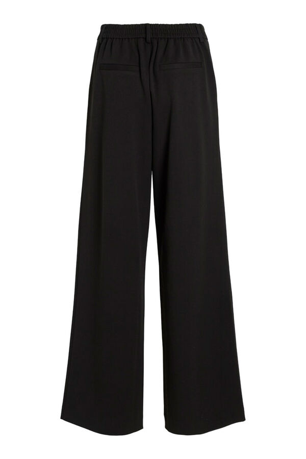 Vila Cal&ccedil;a de alfaiataria ampla Preto