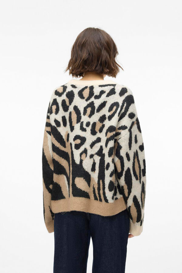Vero Moda Jersey animal print Gris