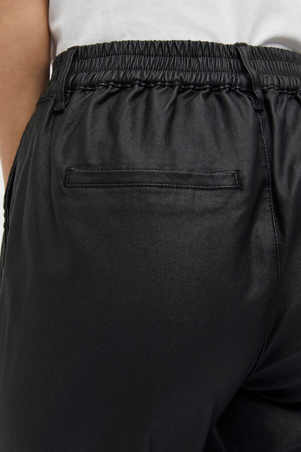 Object Pantal&oacute;n encerado chino Negro