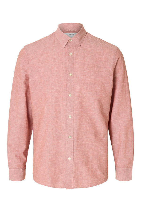 Selected Camisa de linho slim fit Subiu