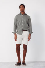 Cortefiel Bermuda chino leve Ecru