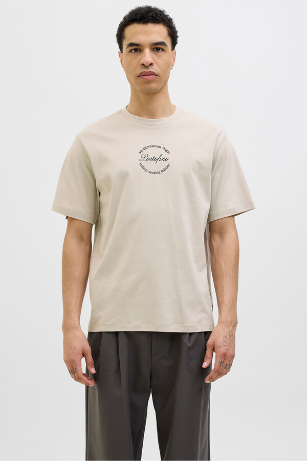 Jack & Jones Camiseta back print Gris