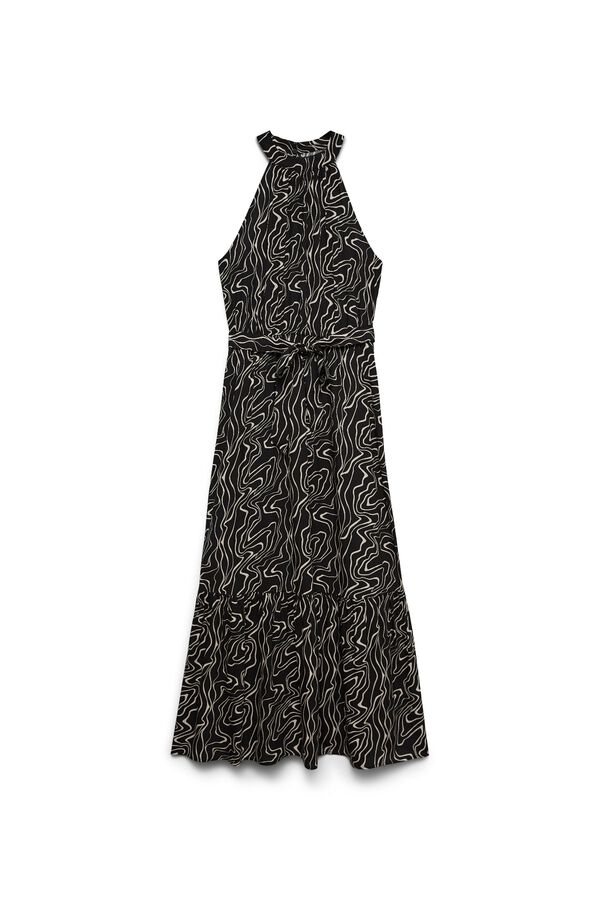 Vero Moda Vestido largo escote halter Multicolor