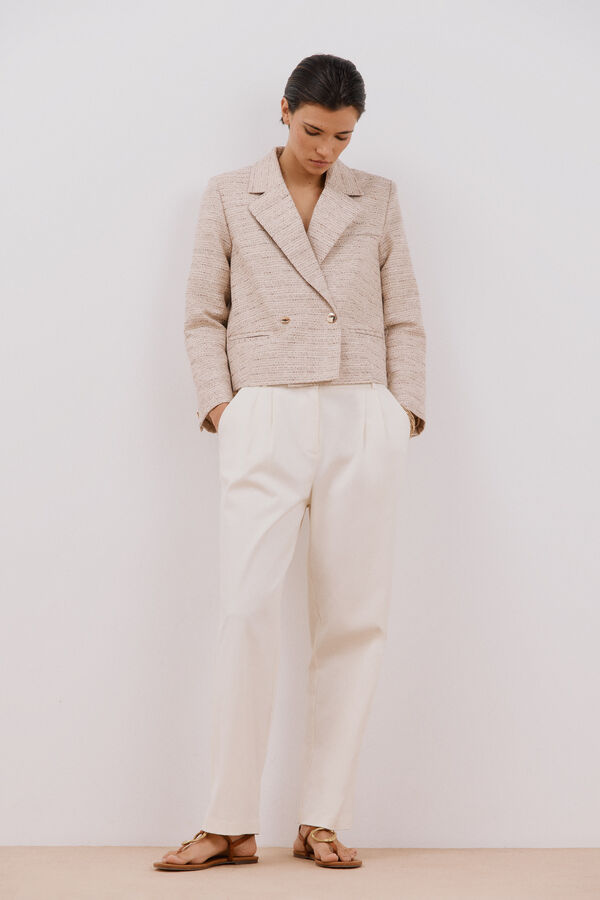 Cortefiel Jaqueta curta riscas Multicolorido