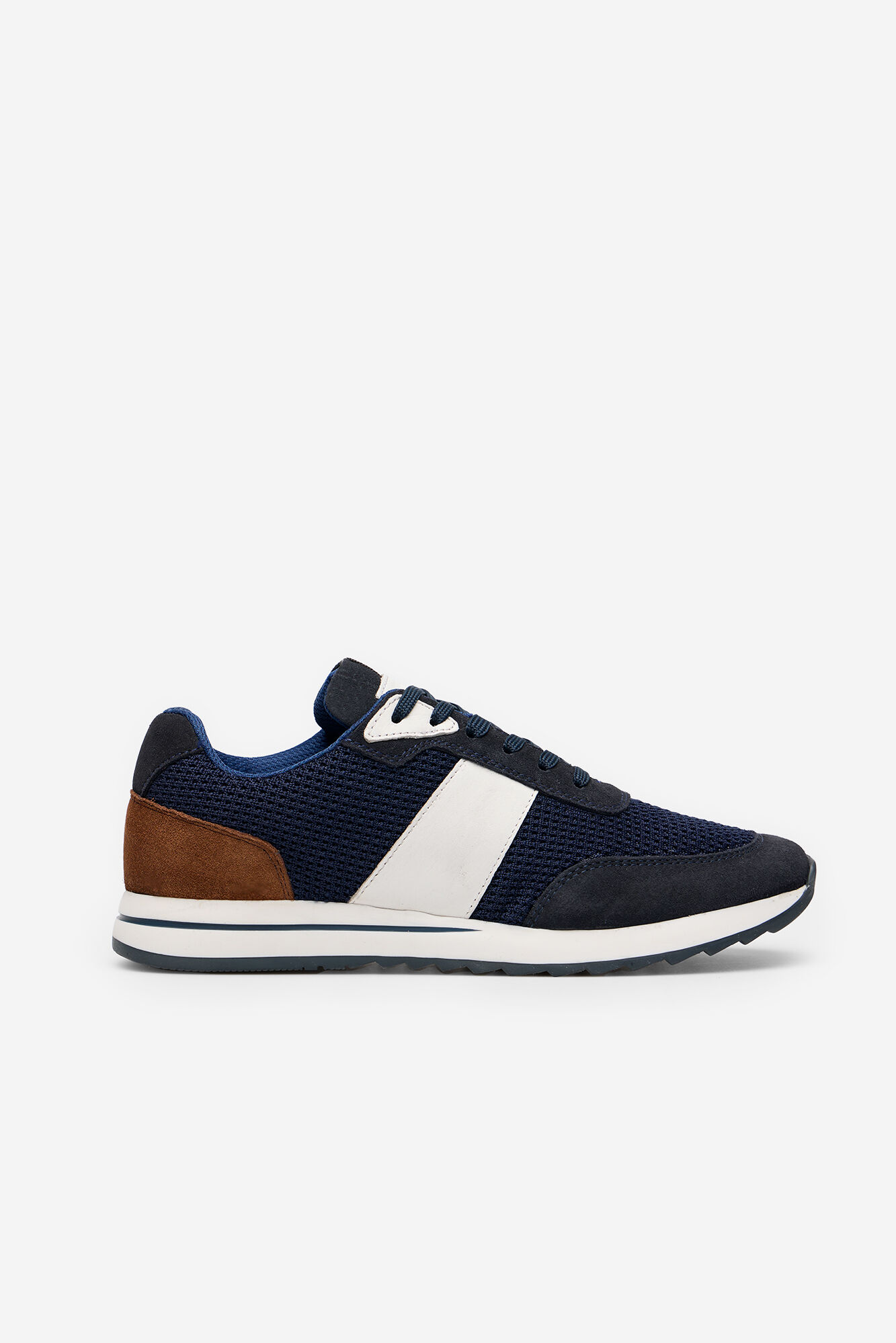 Cortefiel Zapatilla piel tela