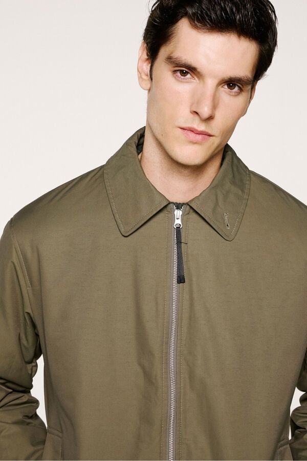 Selected Cazadora t&eacute;cnica repelente al agua Verde oscuro