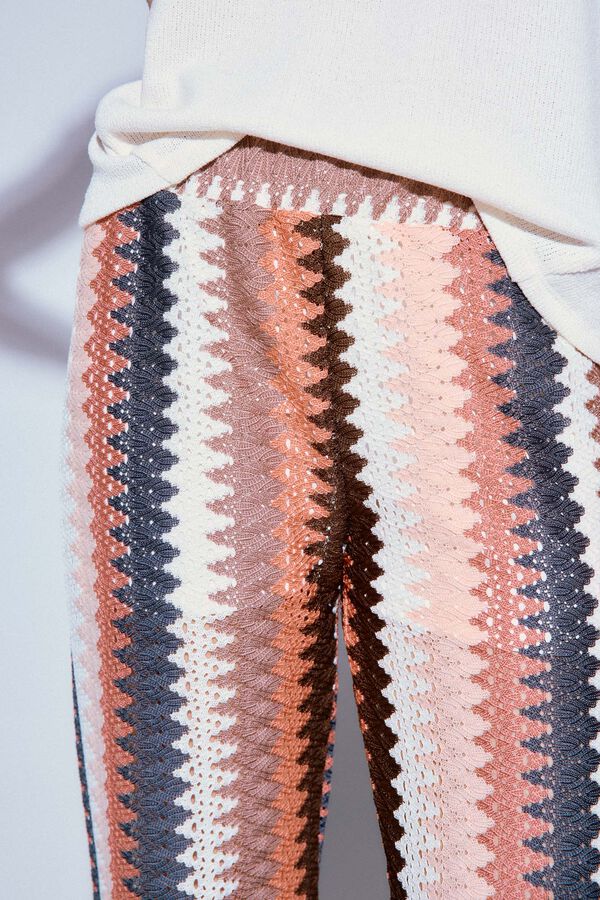 Slowlove Cal&ccedil;as de malha Multicolorido