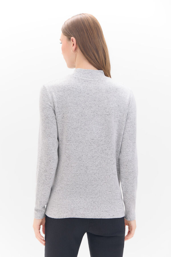 Cortefiel Camisola b&aacute;sica pesco&ccedil;o Perkins Cinzento