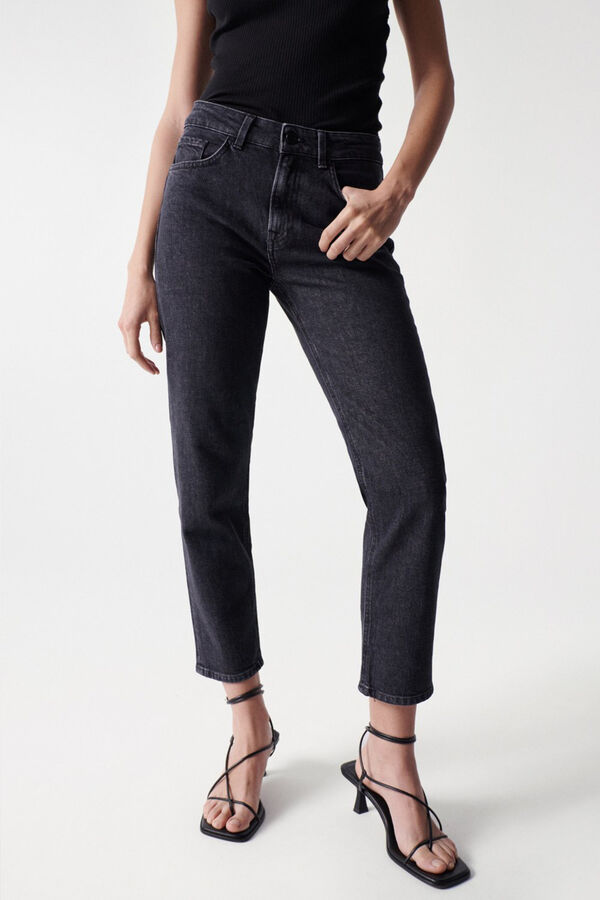Salsa Jeans Jeans true cropped slim pretos Preto